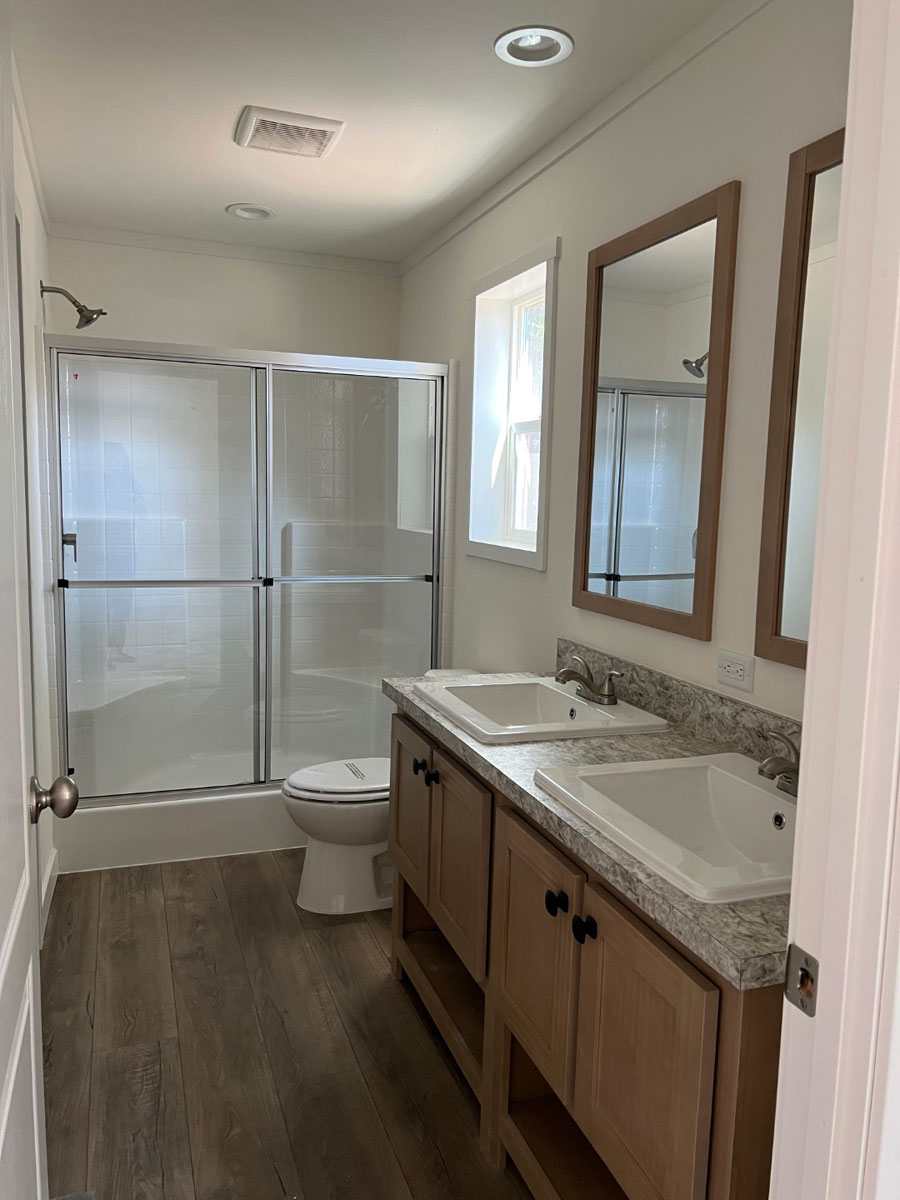 Double vanity sinks in the Here Comes the Sun master bathroom 51TEM24483AH