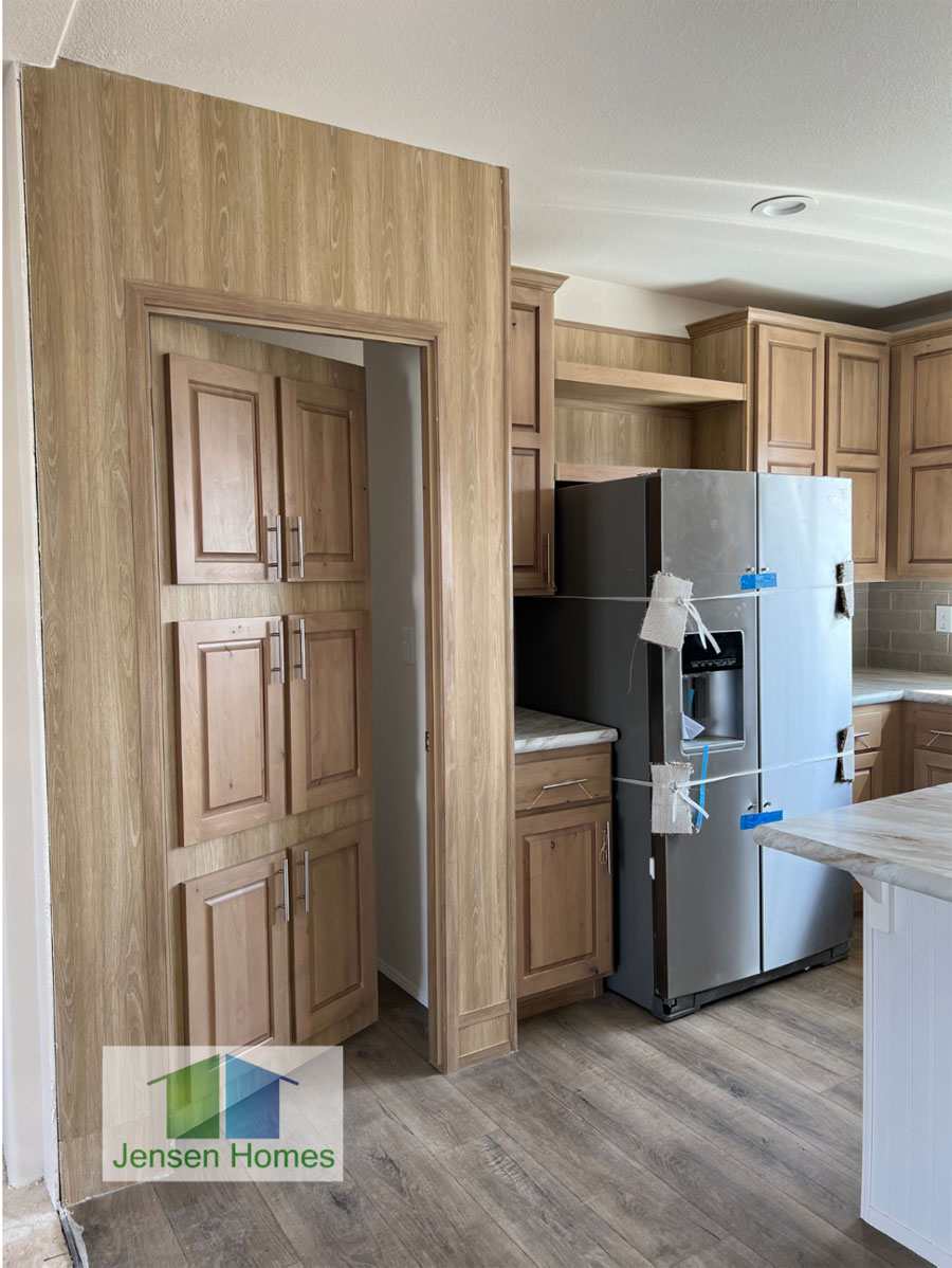 Amazing hidden pantry in the Bruneau 28683N with added storage space