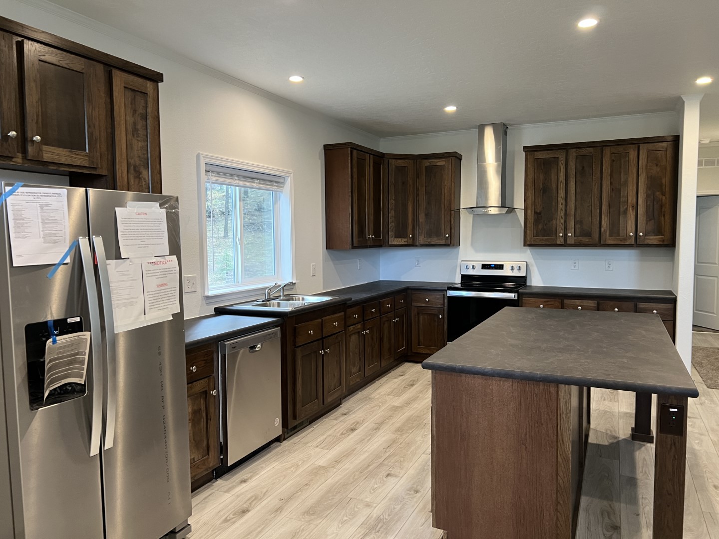 Functional chef's kitchen in the Champion Crystal Bay home.