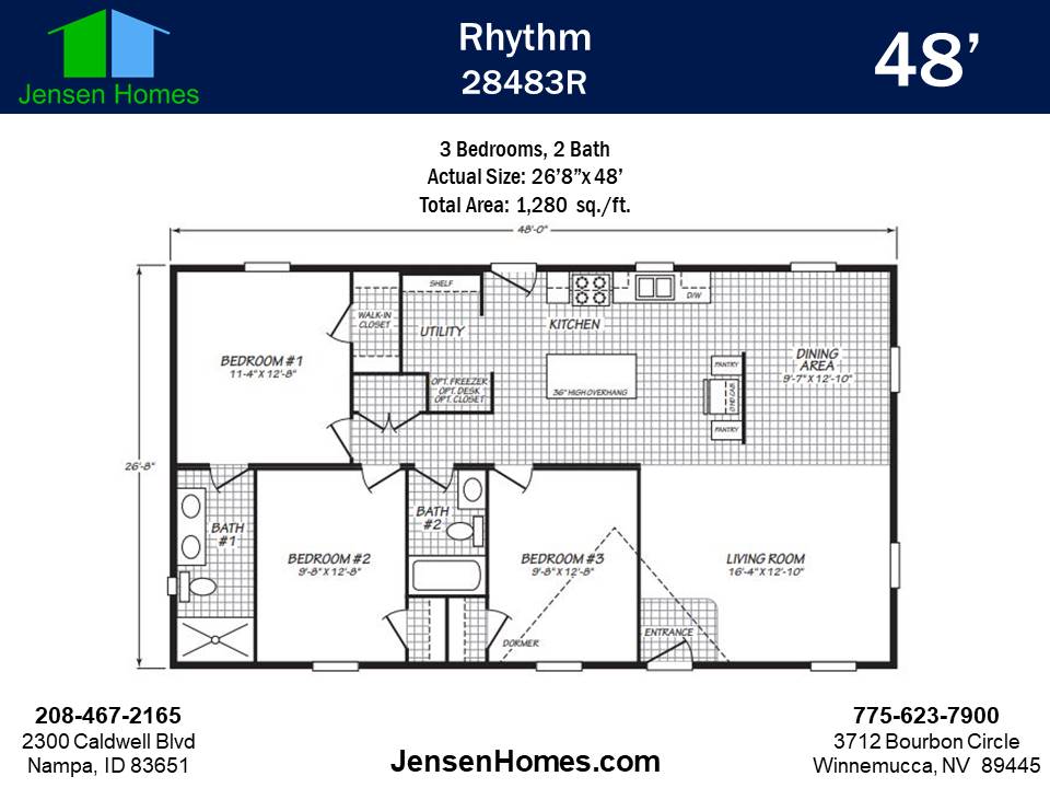 Fleetwood Rhythm 28483R by Fleetwood Manufactured Homes of Nampa.